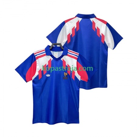 Billiga Fotbollströjor Frankrike Retro Hemma tröja 1990 Kortärmad